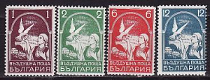 Болгария _, 1938, Авиапочта, Голубь, Письмо, 4 марки **